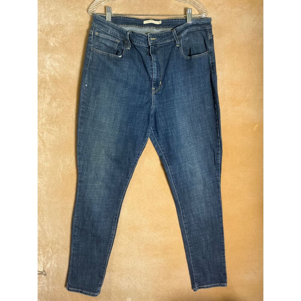 Levi's 721 High Rise Skinny Jeans men's Size 34 Blue Denim‎